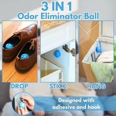 Air Jungles Shoe Deodorizer Balls 6 Ct, Fresh Linen 6 Count (Pack of 1)