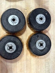 Vintage Regina Twin Brush Scrubber Model S w/ 4 Brushes (1950’s) Clean Working