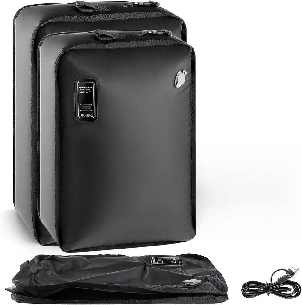 Travel Vacuum Bag(Built-in Electric Vacuum Pump), 28L Vacuum Bags for Travel,