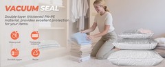 18 Pack Vacuum Storage Bags Set with Rechargeable Wireless Pump