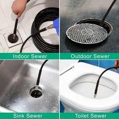 Selkie Pressure Washer Sewer Jetter Kit – 100Ft X1/4″ 100FT, Black-100ft