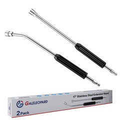 GALELEOPARD Pressure Washer Extension Wand, Short 17 inches, Black