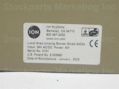 Ion Systems 6432e local Area Ionizing Blower 24V AC/DC 6W 30 Days Warranty