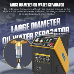 Dry Ice Blasting Cleaning Machine Dry Ice Blaster Cleaner Dual Pressure Gauge