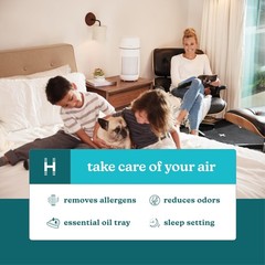 Homedics Air Purifier T22, 5-in-1 Tower Air Purifier, 99% HEPA-Type Filtratio…