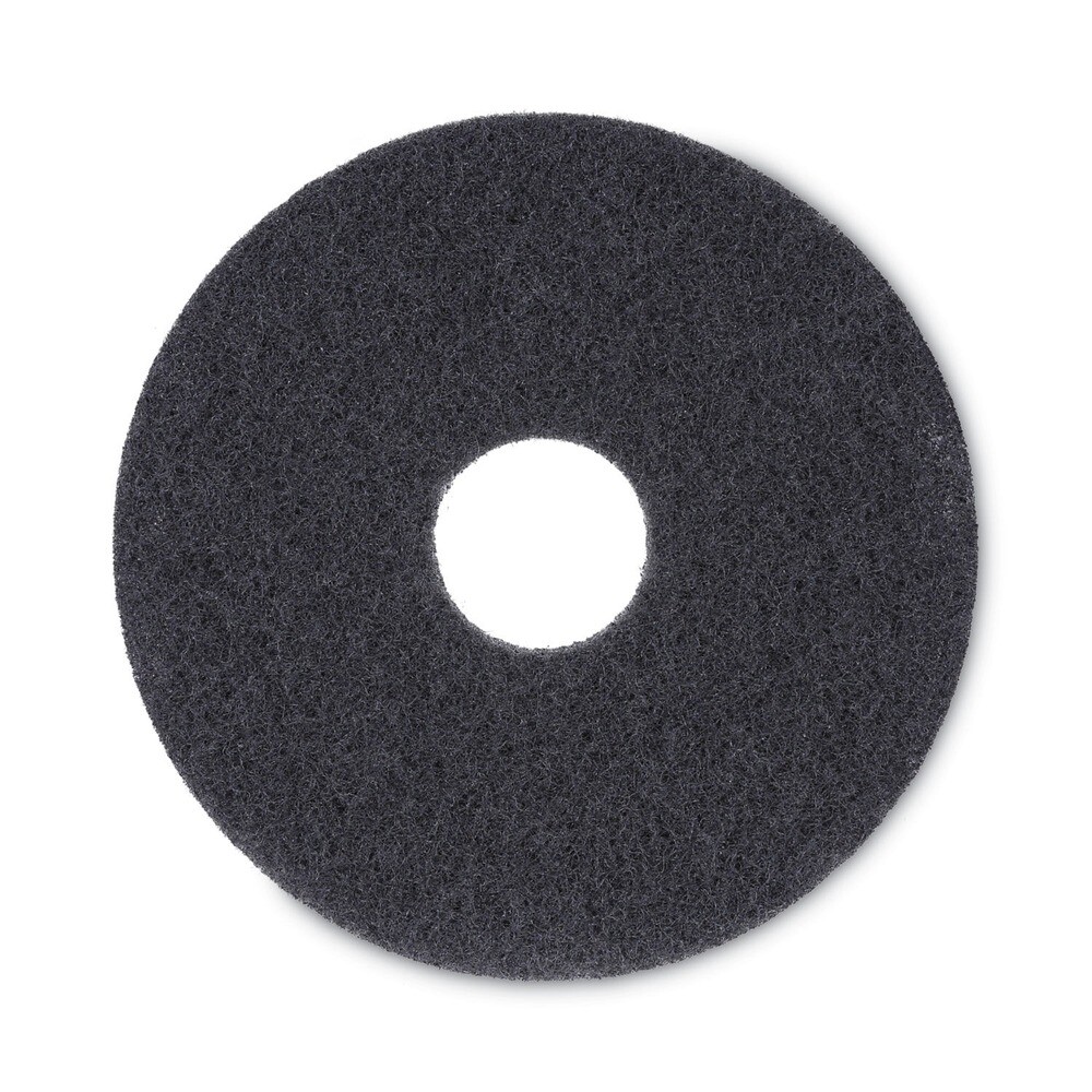 Boardwalk 4013BLA 13 in. Diameter Stripping Floor Pads – Black (5/Carton) New