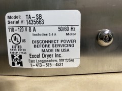 Excel Hand Dryer TA-SB ThinAir ADA Compliant Stainless Steel Some Scratches