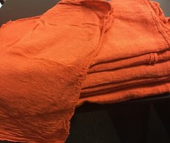 1000 new great mechanics shop rags towels orange jumbo 13″X14″