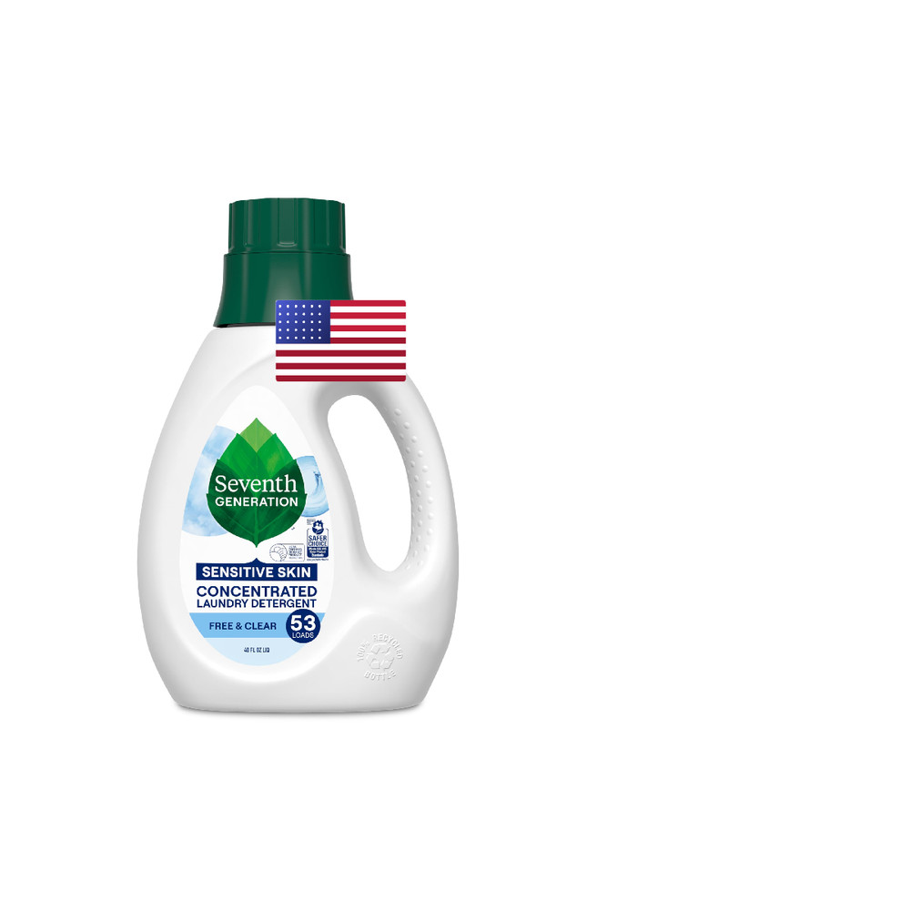 Seventh Generation Concentrated Laundry Detergent Liquid Fragrance 40 Oz