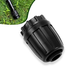1/2 Inch Drip Line Plugs,Drop Design, 10 Pack Set, Black