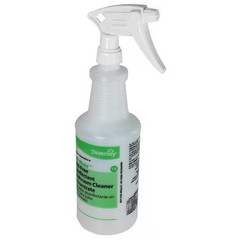 Tolco 130258 32 Oz. Clear, Preprinted Trigger Spray Bottle, Color: White/Clear,