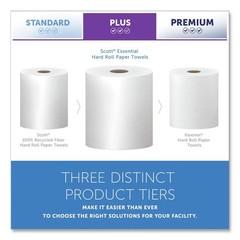 Scott 01000 8 in. x 1000 ft. Essential Hard Roll Towels – WT (12 Rolls/CT) New