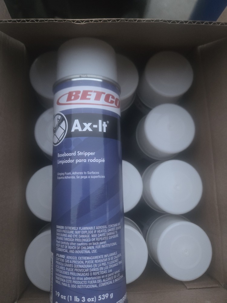 Case Of 12 Cans .BETCO 992300 PE 19 OZ AX-IT AEROSOL BASEBOARD STRIPPER, 
