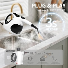 Uedjhg Handheld Steam Cleaner For 3S Instant Heat-Up Lightweight And Easy