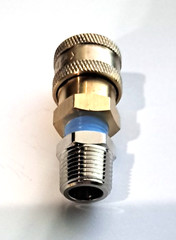 1/4 Quick Connect x 3/8 NPT Male – Pressure Washer Adapter 4000psi Max.