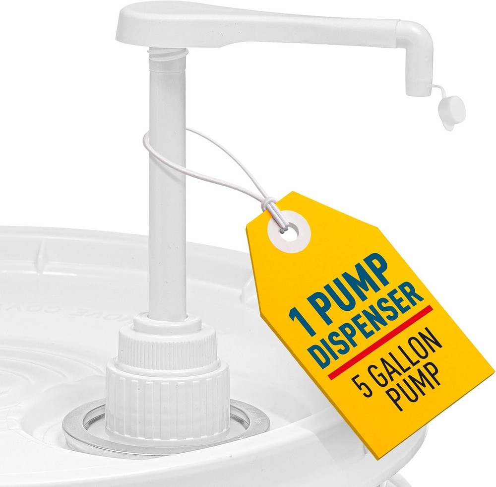 5-Gallon Bucket Pump Dispenser – 0.5 oz per Stroke, BPA-Free