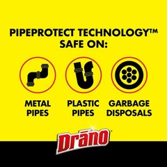 Drano Max Gel Drain Clog Remover and Cleaner for Shower or 42 oz (Pack of 2)