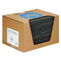 Pig Mat240 Sorbent Pad, 22 Gal, 15 In X 20 In, Universal, Gray, 100 Pk