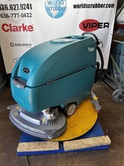 Tennant T500e Walk-Behind Floor Scrubber 32”/24V NewBattery SN1221 Low Hours 272