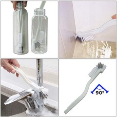 Multi-Purpose Scrub Brush Set – 4 Pack Kitchen Cleaning Brushes with Gray