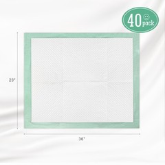 Disposable Underpads with Adhesive Tapes 23” X 36” 23X36（40Pcs）, Green