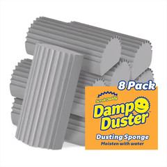 Damp Duster Dusting Sponges (8 Count) – Dust Remover for Household Cleaning – Du