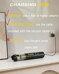 4-in-1 Portable Mini Cordless Vacuum Cleaner, 19,000 Pa Powerful Suction (Black)