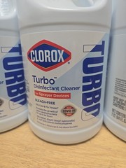 Clorox Turbo Disinfectant Cleaner for Sprayer Devices, Bleach-Free, 8/BOTTLES