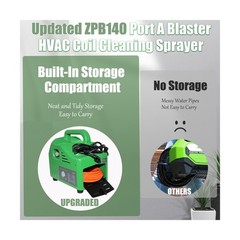 ZPB140 Port A Blaster HVAC Coil Cleaning, Portable Pressure Washer, Coil Jet …