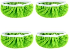 4PCS Reusable Microfiber Mop Pads Compatible with Swiffer Sweeper, Green