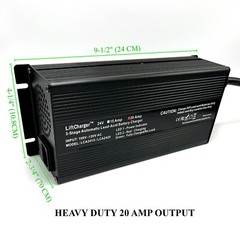 24 Volt 20 Amp Floor Scrubber, Pallet Jack Battery Charger, Gray SB175 Connector