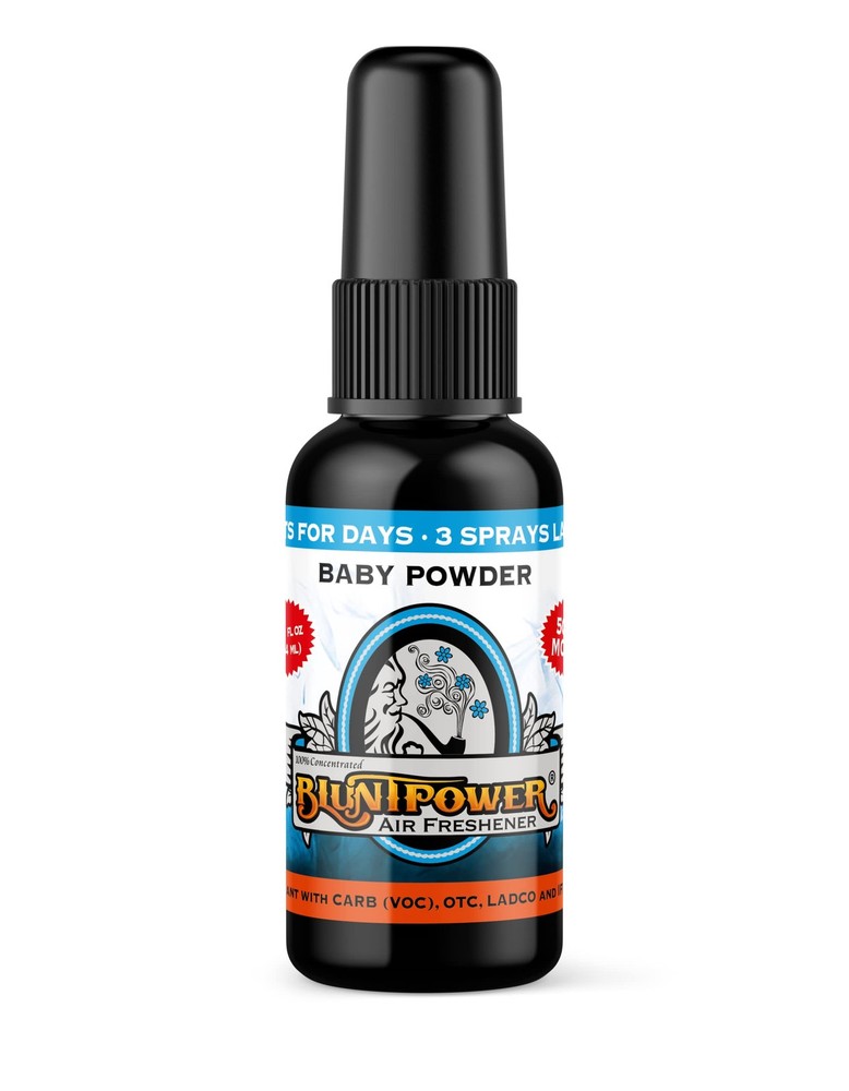 BluntPower (Baby Powder, 1 Pack) Concentrated Air 1.5 Fl Oz (Pack of 1)