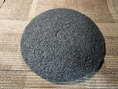 (QTY 5) Norton 66261052005 20 In. 3-1/4 In. Fine Grit Black High Stripping Pad