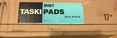 Taski Mint Pads 17″ Mint Green Spray Buffing Pads 1 Case, 5 Pads Per Case