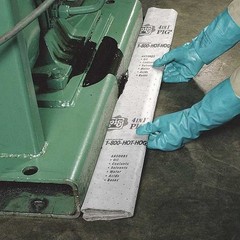 Pig Mat284 Sorbent Roll, 9 Gal, 16 In X 80 Ft, Universal, Gray, Polypropylene