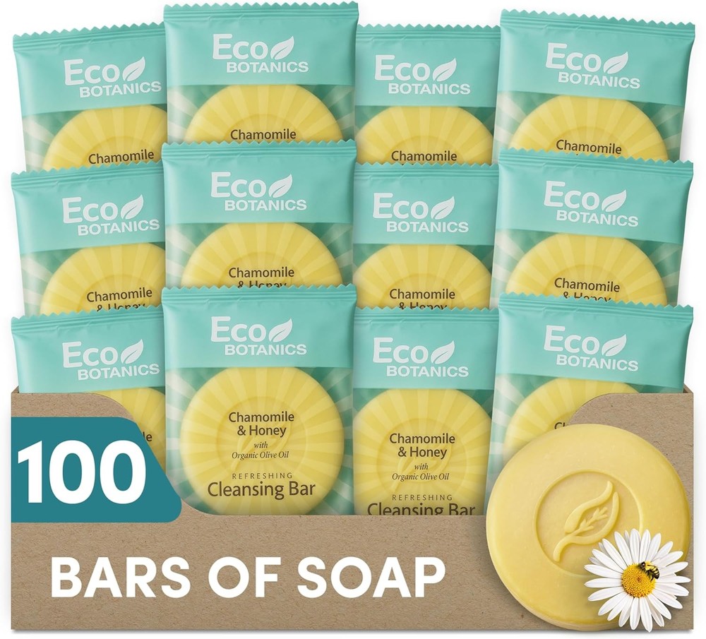 Travel Size Hotel Cleansing Soap Bar 100 Count 0.5 oz Bottles