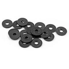 Qjaiune 20 Pack 3/4 Inch Black Washers for Shower Door Handle, 20 Pack,