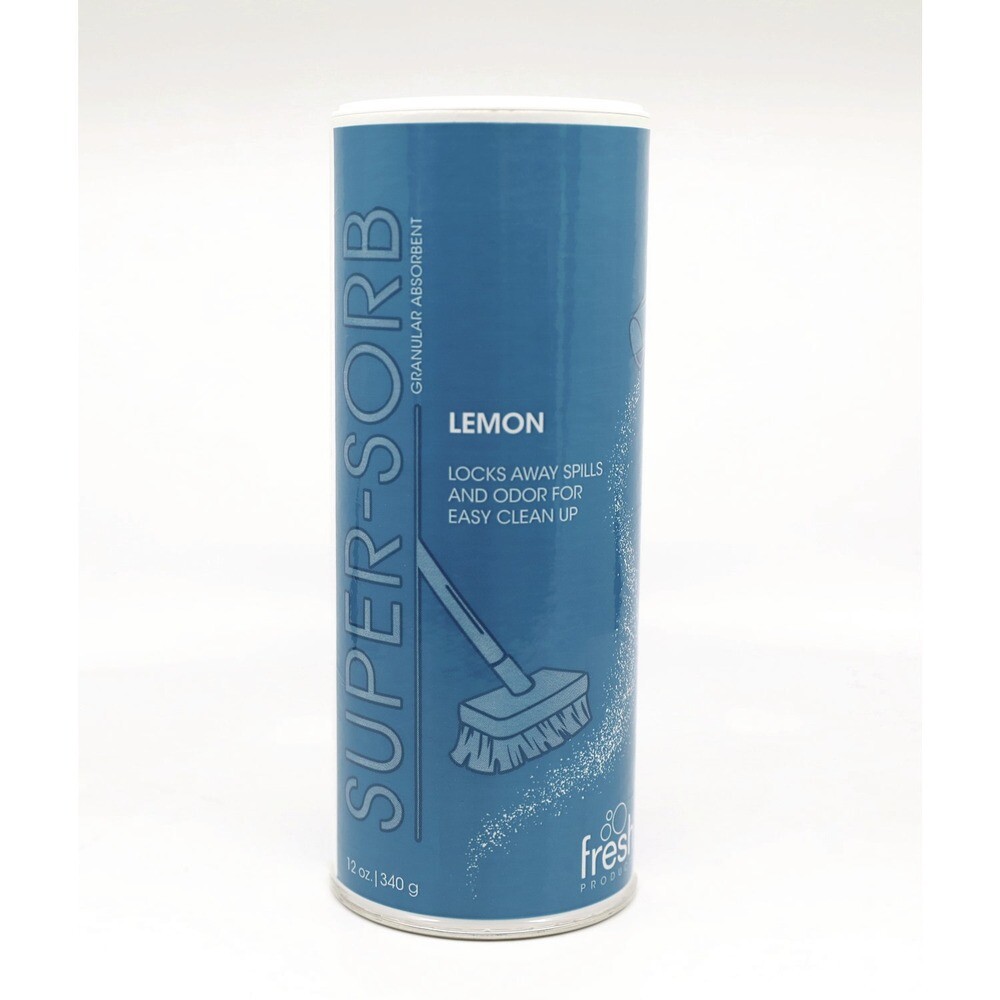 Fresh Products 614SSEA Super-Sorb 12 oz. Liquid Spill Absorbent – Lemon New