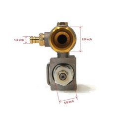 The ROP Shop Outlet Valve Kit with Tube, Unloader, & Chemical 7 inches, Gray