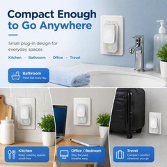 Plug In Air Ionizers – 4 Pack Quiet Negative Ion Air Purifier, Air Fresheners…