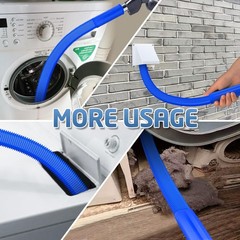 PetOde 2 Pieces Dryer Vent Cleaner Kit 11.4 inches x 1.3 inches, Deep Blue