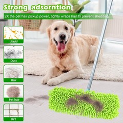 4PCS 14”~16” Microfiber Dust Mop Pads Compatible with Leifheit 55210,Reusable