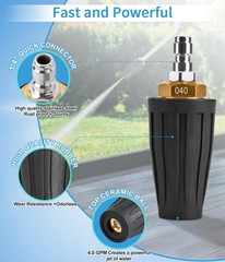 Pressure Washer Tips Turbo Nozzle, Nozzle 4000 PSI,…