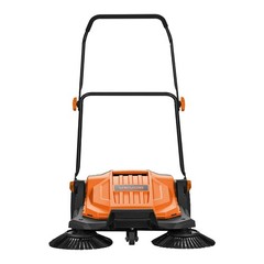 VEVOR Walk-Behind Floor Sweeper Manual Hand Push Sweeper 25.6″ Sweeping Width