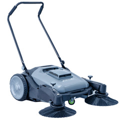 Industrial 38″ Walk Behind Push Sweeper with 3 Broom Brush, Outdoor or Indoor