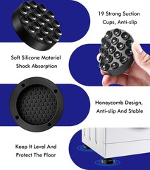 LILIWER Rubber Anti Vibration Pads for Washing Machine and Dryer, 4 Pack…