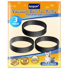 KEEPOW Vacuum Belt for Kirby 3-Pack | Replacement Part #301291G | 3 Belts