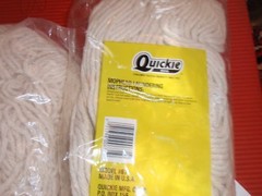 2 NEW PROFESSIONAL WET MOPS JANITORIAL SUPPLIES CLEANING QUICKIE 22 OZ. REFILL