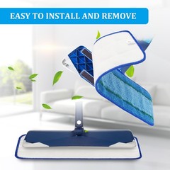 6 Pack Deep Clean Pads Replacement for Bona Family of Mops, 6 Pack, Blue
