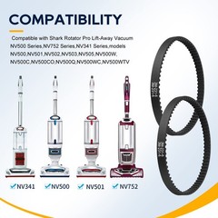 KeeTidy Vacuum Belts Replacement Compatible with Shark, Rotator 2 Pack